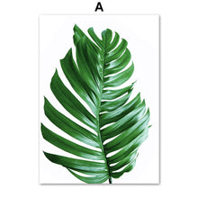 Load image into Gallery viewer, Tropical Plants Monstera Banana Leaf Nordic Posters And Prints Wall Art Canvas Painting Wall Pictures For Living Room Decor - SallyHomey Life's Beautiful