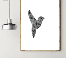 Load image into Gallery viewer, Woodpecker Bird Marble Silhouette Art Canvas Posters and Prints Nordic Abstract Animal Painting Wall Picture for Living Rooom - SallyHomey Life's Beautiful
