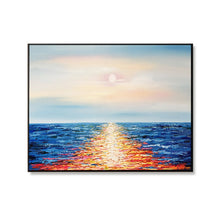 Load image into Gallery viewer, 100% Hand Painted Abstract Ocean Scenery Oil Painting On Canvas Wall Art Frameless Picture Decoration For Live Room Home Decor