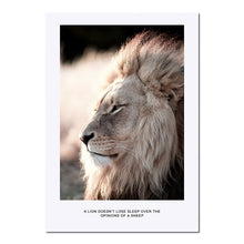 Load image into Gallery viewer, Wall Art Canvas Nordic Poster Print Lion Animal Landscape Painting Decorative Picture for Living Room Scandinavian Home Decor - SallyHomey Life's Beautiful