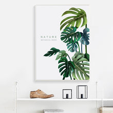 Load image into Gallery viewer, Nature Tropical Monstera Fresh Leaf Plant Wall Art Canvas Painting Nordic Posters And Prints Wall Pictures For Living Room Decor - SallyHomey Life's Beautiful