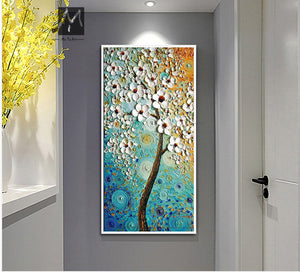 Decorative pictures modern abstract oil painting acrylic painting flower cheap modern paintings wall picture for living room - SallyHomey Life's Beautiful