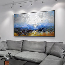 Load image into Gallery viewer, 100% Hand Painted Abstract Mountain Oil Painting On Canvas Wall Art Frameless Picture Decoration For Live Room Home Decor Gift