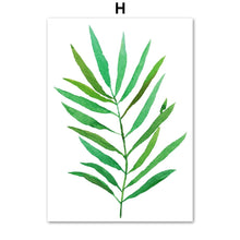Load image into Gallery viewer, Green Tropical Monstera Banana Leaf Wall Art Canvas Painting Nordic Posters And Prints Plant Wall Pictures For Living Room Decor - SallyHomey Life's Beautiful