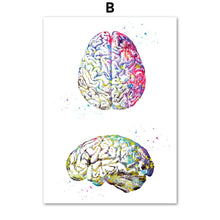 Load image into Gallery viewer, Anatomy Art Human Heart Brain Lungs Wall Art Canvas Painting Nordic Posters And Prints Wall Pictures For Doctor Office Decor - SallyHomey Life's Beautiful