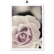 Load image into Gallery viewer, Fresh Pink Flowers Rose Plant Wall Art Canvas Painting Nordic Posters And Prints Wall Pictures For Living Room Bedroom Decor - SallyHomey Life's Beautiful