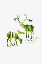 Load image into Gallery viewer, Nordic Minimalism Posters and Prints Wall Art Canvas Painting Animals Pictures Wall Green Decoration for Living Room Frameless - SallyHomey Life's Beautiful