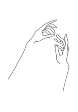 Load image into Gallery viewer, Abstract Lady Line Drawing Picture Home Decor Nordic Canvas Painting Wall Art Figure Body Hand Posters and Print for Living Room - SallyHomey Life's Beautiful