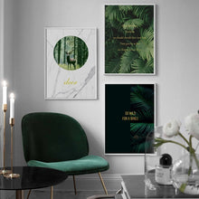Load image into Gallery viewer, Fashion Pineapple Palm Fern Deer Marble Wall Art Canvas Painting Nordic Posters And Prints Wall Pictures For Living Room Decor - SallyHomey Life's Beautiful