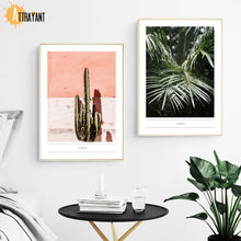 Load image into Gallery viewer, Tropical Flesh Keel Cactus Palm Leaf Wall Art Canvas Painting Nordic Posters And Prints Wall Pictures For Living Room Home Decor - SallyHomey Life's Beautiful