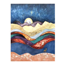 Load image into Gallery viewer, 100% Hand Painted Abstract Mountains Art Painting On Canvas Wall Art Wall Adornment Pictures Painting For Living Room Home Decor