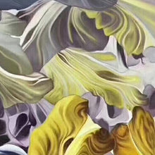 Load image into Gallery viewer, 100% Hand Painted Abstract Wave Flower Art Oil Painting On Canvas Wall Art Frameless Picture Decoration For Live Room Home Decor