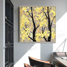 Load image into Gallery viewer, 100% Hand Painted Modern Tree Scenery Oil Painting On Canvas Wall Art Frameless Picture Decoration For Live Room Home Decor Gift