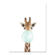 Load image into Gallery viewer, Baby Animal Zebra Girafe Canvas Poster Nursery Wall Art Print Painting Nordic Picture Children Bedroom Decoration - SallyHomey Life's Beautiful