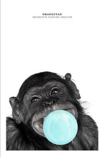 Load image into Gallery viewer, Modern Animals Wall Posters and Prints Wall Art Canvas Painting Cute Gorillas Decorative Paintings For Living Room Home Decor - SallyHomey Life's Beautiful