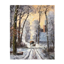 Load image into Gallery viewer, 100% Hand Painted Snow Landscape Art Oil Painting On Canvas Wall Art Frameless Picture Decoration For Live Room Home Decor Gift