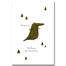 Load image into Gallery viewer, Cartoon Dinosaur Bird Minimalist Nordic Art Canvas Poster Painting Funny Modern Nursery Picture Kids Room Decor - SallyHomey Life's Beautiful