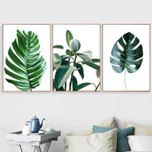 Load image into Gallery viewer, Tropical Monstera Leaf Plant Nordic Posters And Prints Wall Art Canvas Painting Scandinavian Wall Pictures For Living Room Decor - SallyHomey Life's Beautiful