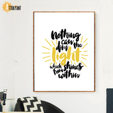 Load image into Gallery viewer, Cartoon Table Lamp Motivational Quotes Wall Art Canvas Painting Nordic Posters And Prints Wall Pictures For Living Room Decor - SallyHomey Life's Beautiful