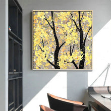 Load image into Gallery viewer, 100% Hand Painted Modern Tree Scenery Oil Painting On Canvas Wall Art Frameless Picture Decoration For Live Room Home Decor Gift