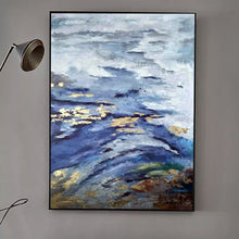 Load image into Gallery viewer, 100% Hand Painted Abstract Golden Scenery Painting On Canvas Wall Art Frameless Picture Decoration For Live Room Home Decor Gift