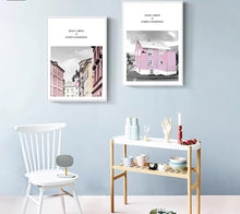 Load image into Gallery viewer, Eiffel Tower Girl Wall Art Canvas Fashion Poster Pink City Landscape Print Painting Nordic Decoration Picture Living Room Decor - SallyHomey Life's Beautiful
