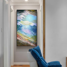 Load image into Gallery viewer, 100% Hand Painted Abstract Sea Waves Oil Painting On Canvas Wall Art Wall Adornment pictures Painting For Living Room Home Decor