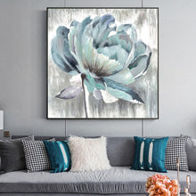 Load image into Gallery viewer, 100% Hand Painted Modern white flower Oil Painting On Canvas Wall Art Frameless Picture Decoration For Live Room Home Decor Gift