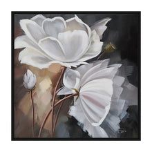 Load image into Gallery viewer, 100% Hand Painted Modern White Flowers Art Painting On Canvas Wall Art Wall Painting Adornment pictures For Live Room Home Decor