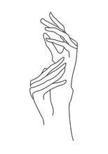 Load image into Gallery viewer, Abstract Lady Line Drawing Picture Home Decor Nordic Canvas Painting Wall Art Figure Body Hand Posters and Print for Living Room - SallyHomey Life's Beautiful