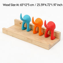 Load image into Gallery viewer, Wall Mounted Floating Display Shelves Wood Wall Storage Shelves for Bedroom Living Room Bathroom Kitchen Office Home Decorative