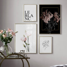 Load image into Gallery viewer, Pink Rose Man Woman Abstract Curve Quotes Wall Art Canvas Painting Nordic Posters And Prints Wall Pictures For Living Room Decor - SallyHomey Life's Beautiful