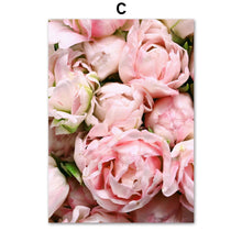 Load image into Gallery viewer, Pink Fresh Gerbera Tulip Rose Quotes Wall Art Canvas Painting Nordic Posters And Prints Wall Pictures For Living Room Home Decor - SallyHomey Life's Beautiful