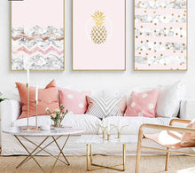 Load image into Gallery viewer, Golden Pineapple Marble Wall Art Posters Nordic Style Prints Abstract Painting Wall Pictures for Living Room Modern Home Decor - SallyHomey Life&#39;s Beautiful