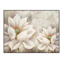 Load image into Gallery viewer, 100% Hand Painted White Flower Art Oil Painting On Canvas Wall Art Frameless Picture Decoration For Live Room Home Decor Gift