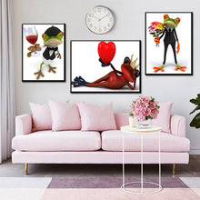 Load image into Gallery viewer, Modern Animals Posters HD Printed on Canvas Wall Art Canvas Painting Cute Frogs Decorative Pictures for Kids Room Decor Gifts - SallyHomey Life's Beautiful