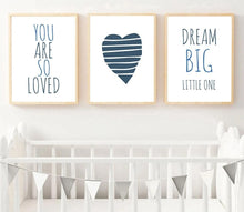 Load image into Gallery viewer, Nursery Quote Wall Art Canvas Posters Cartoon Minimalist Prints Nordic Style Painting Picture Children Baby Bedroom Decoration - SallyHomey Life's Beautiful