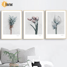 Load image into Gallery viewer, Pink Tulip Pineapple Paradise Bird Flower Wall Art Canvas Painting Nordic Posters And Prints Wall Pictures For Living Room Decor - SallyHomey Life's Beautiful