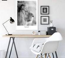 Load image into Gallery viewer, Scandinavian Black White Poster Nordic Canvas Wall Art Print Africa Animal Lion Painting Decorative Picture Home Decoration - SallyHomey Life's Beautiful