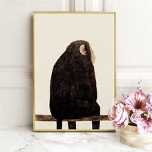 Load image into Gallery viewer, Modern Abstract Animal Posters and Prints Wall Art Canvas Printing Monkey, Cat and Squirrel Pictures For Kids Bedroom Home Decor - SallyHomey Life's Beautiful