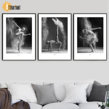 Load image into Gallery viewer, Dance Pose Girl Body Wall Art Canvas Painting Nordic Posters And Prints Black White Wall Pictures For Living Room Bedroom Decor - SallyHomey Life's Beautiful