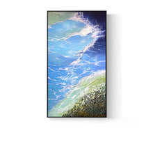 Load image into Gallery viewer, 100% Hand Painted Abstract Sea Waves Oil Painting On Canvas Wall Art Wall Adornment pictures Painting For Living Room Home Decor