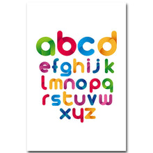 Load image into Gallery viewer, Geometric ABC Alphabet Art Canvas Poster Minimalist Print Modern Nursery Picture Home Children Room Decoration - SallyHomey Life's Beautiful