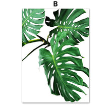 Load image into Gallery viewer, Tropical Plants Monstera Banana Leaf Nordic Posters And Prints Wall Art Canvas Painting Wall Pictures For Living Room Decor - SallyHomey Life's Beautiful