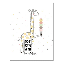 Load image into Gallery viewer, Cartoon Girl Pineapple Wall Art Canvas Funny Posters and Prints Minimalist Painting Nursery Picture Children Bedroom Decoation - SallyHomey Life's Beautiful