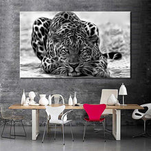 Load image into Gallery viewer, Modern Black and White Posters and Prints Wall Art Canvas Painting Wall Decoration Leopard Pictures for Living Room Frameless - SallyHomey Life's Beautiful