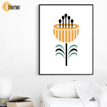 Load image into Gallery viewer, Geometric Line Flower Abstract Painting Wall Art Print Canvas Painting Nordic Posters And Prints Wall Pictures For Living Room - SallyHomey Life's Beautiful