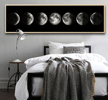 Load image into Gallery viewer, 🔥 Eclipse of The Moon Canvas Poster Minimalist Art Painting Universe Wall Picture Long Banner Print Living Room Bedroom Decoration - SallyHomey Life's Beautiful