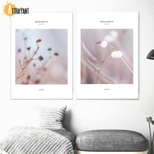Load image into Gallery viewer, Reeds Flower Leaves Plant Quotes Wall Art Canvas Painting Nordic Posters And Prints Wall Pictures For Living Room Home Decor - SallyHomey Life's Beautiful