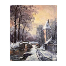Load image into Gallery viewer, 100% Hand Painted Snow Landscape Art Oil Painting On Canvas Wall Art Frameless Picture Decoration For Live Room Home Decor Gift